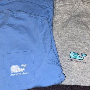 Vineyard Vines Classic Blue and Gray Tees